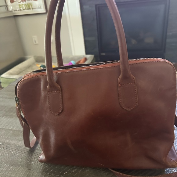 Alba bag Classic brown Leather zippy work tote - Picture 4 of 16